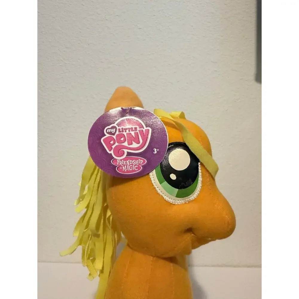 My Little Pony Applejack Stuffed Animal Plush Toy Yellow with Apples NWT